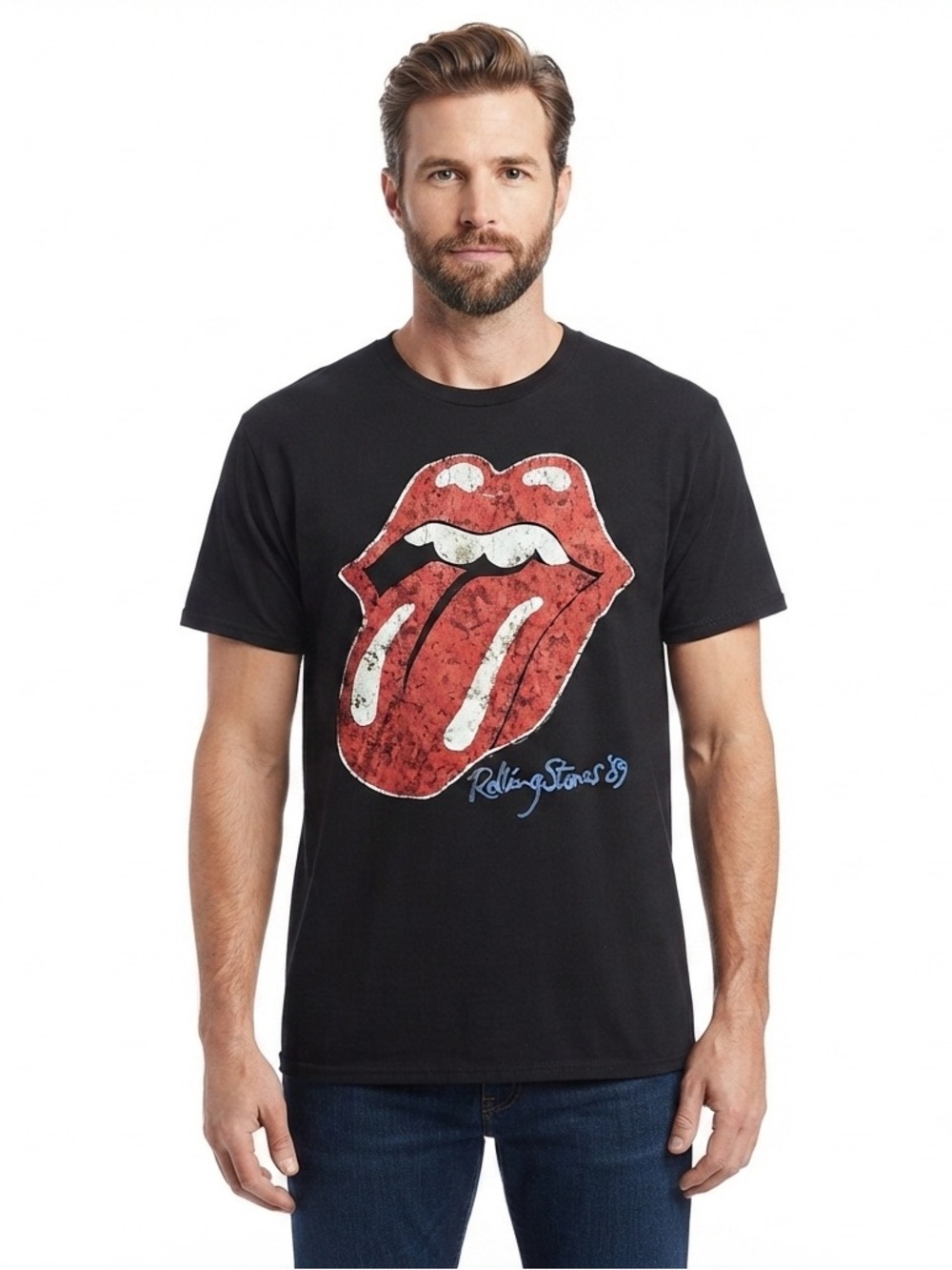 Rolling Stones Vintage Retro Band Tee Shirt 1989 Tour